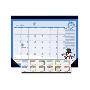 House of Doolittle™ Recycled Desk Pad Calendar, Earthscapes Seasonal Artwork, 22 X 17, Black Binding-corners,12-month (july-june): 2021-2022 freeshipping - TVN Wholesale